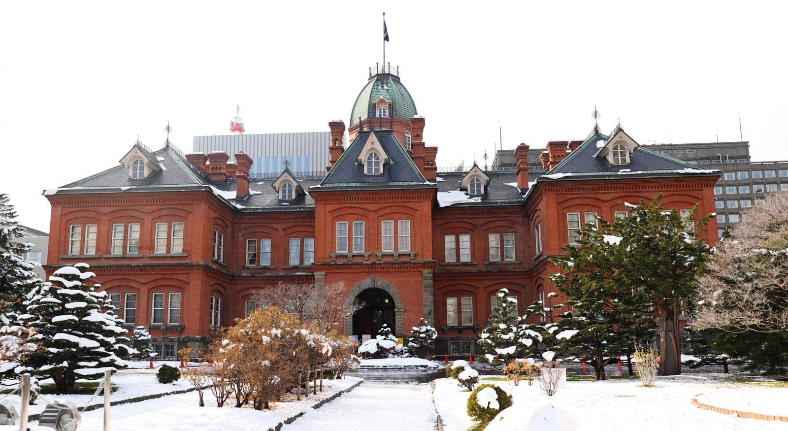 Foto, materiell, befreit, Landschaft, Bild, hat Foto auf Lager,Hokkaido-Agentur, schneien Sie Szene, roter Backstein, Backstein, Die Geschichte der Hokkaido-Urbarmachung