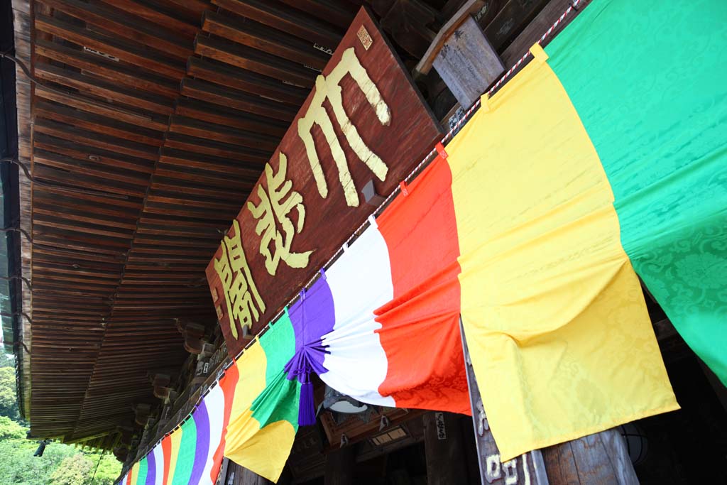 photo, la matire, libre, amnage, dcrivez, photo de la rserve,Le couloir cultuel d'un temple bouddhiste de Temple Hase-dera, Le couloir principal d'un temple bouddhiste, btiment en bois, Chaitya, Mitera de la fleur