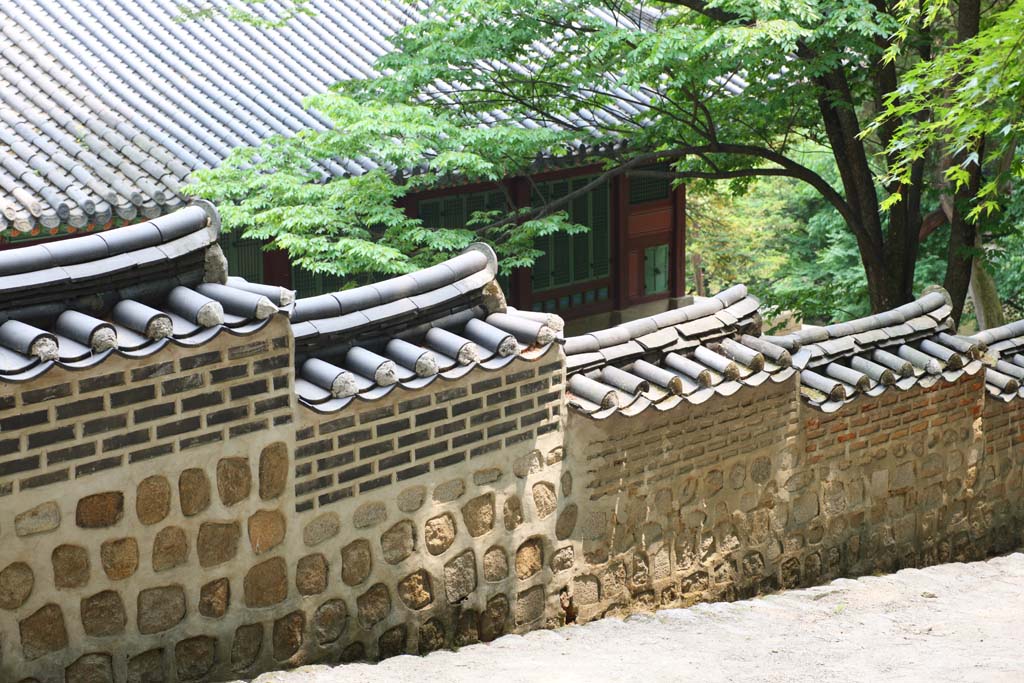 Foto, materieel, vrij, landschap, schilderstuk, bevoorraden foto,De muur van de Akitoku heiligdom, De Imperial Court architectuur, Tichel, Ishigaki, Wereld heritage