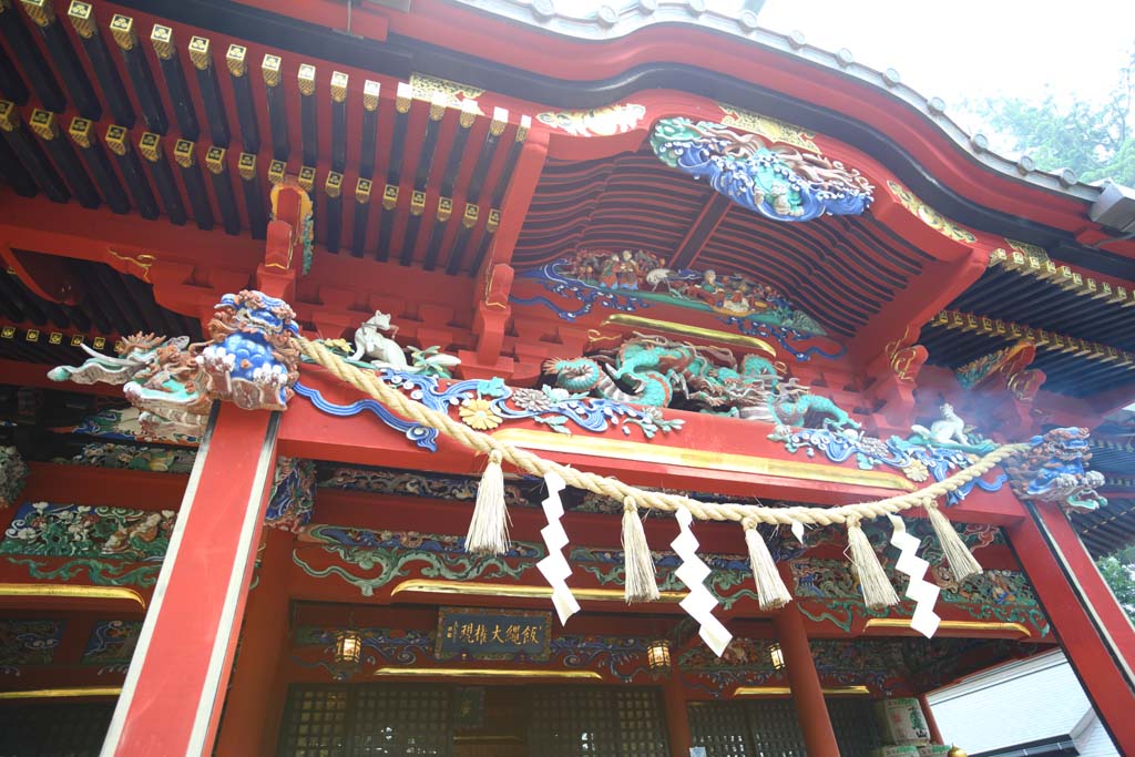 photo,material,free,landscape,picture,stock photo,Creative Commons,The main office of the Takao dried yam medicine emperor, The main office, Chaitya, Shinto straw festoon, Shinto