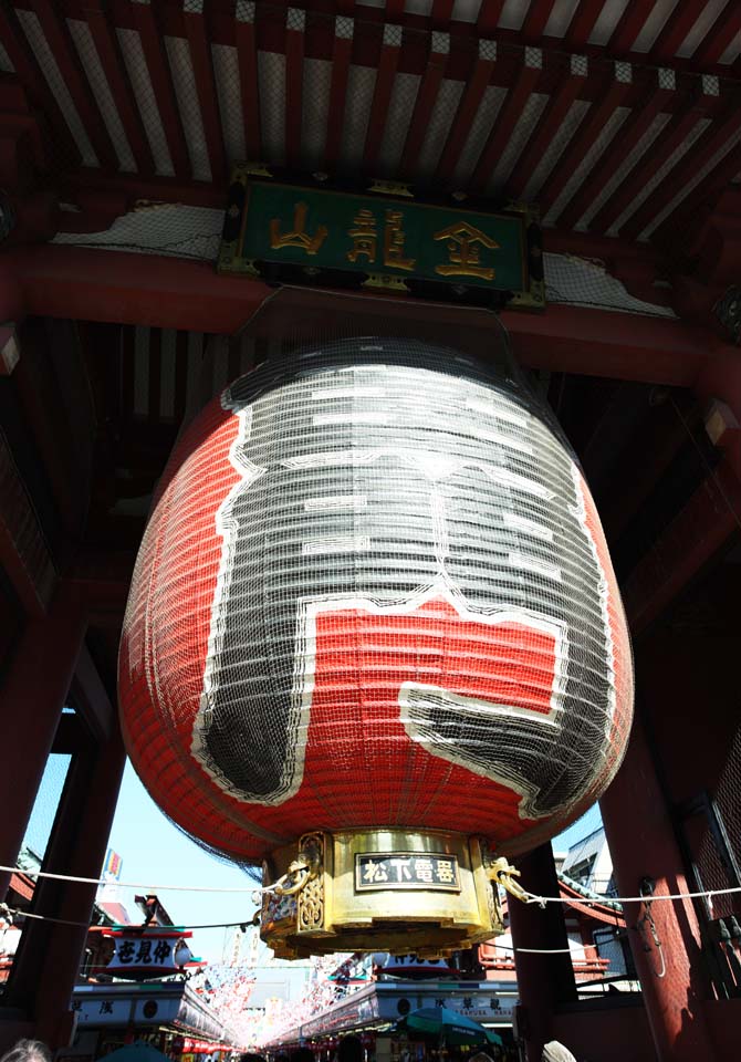 photo,material,free,landscape,picture,stock photo,Creative Commons,Kaminari-mon Gate, sightseeing spot, Senso-ji Temple, Asakusa, lantern