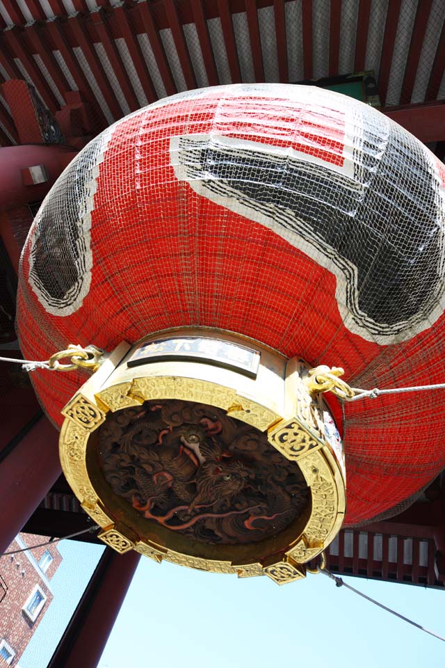 photo,material,free,landscape,picture,stock photo,Creative Commons,Kaminari-mon Gate, sightseeing spot, dragon, Asakusa, lantern