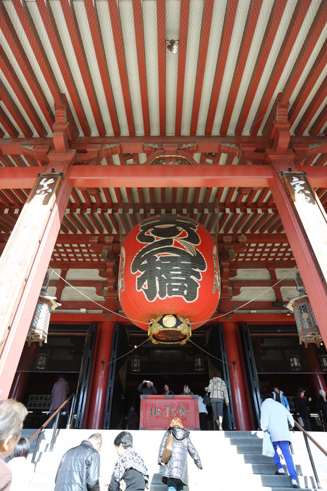 fotografia, material, livra, ajardine, imagine, proveja fotografia,O Templo de Senso-ji corredor principal de um templo budista, visitando lugares tursticos mancha, Templo de Senso-ji, Asakusa, lanterna