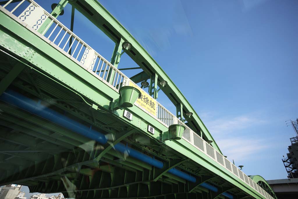 photo, la matire, libre, amnage, dcrivez, photo de la rserve,Un pont stable, pont, Origine de Rivire Sumida, Un pont du fer, Circulation