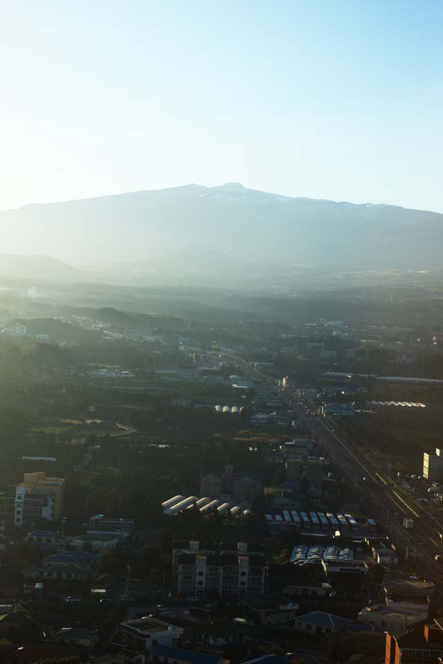 photo, la matire, libre, amnage, dcrivez, photo de la rserve,le Cheju, le volcanique, Ligne de maisons le long d'une rue de ville, route, 