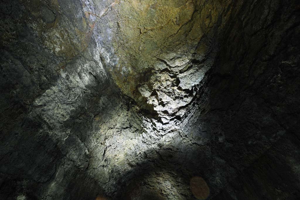 Foto, materieel, vrij, landschap, schilderstuk, bevoorraden foto,Het plafond van ht overabundance van kracht grot, Manjang gul Grot, Geomunoreum Lava Tube System, Vulkanisch eiland, Kelder