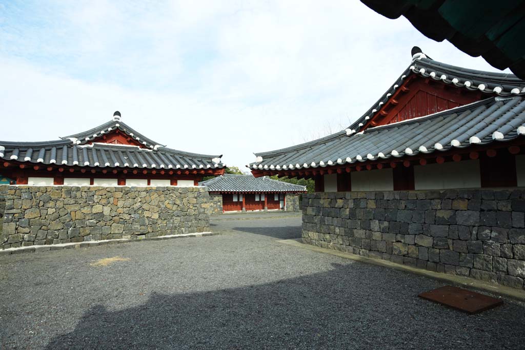 photo, la matire, libre, amnage, dcrivez, photo de la rserve,Ville de chteau trace du bureau du prefectural du village folklorique, Je suis peint en rouge, bureau de gouvernement, Architecture de la tradition, Culture