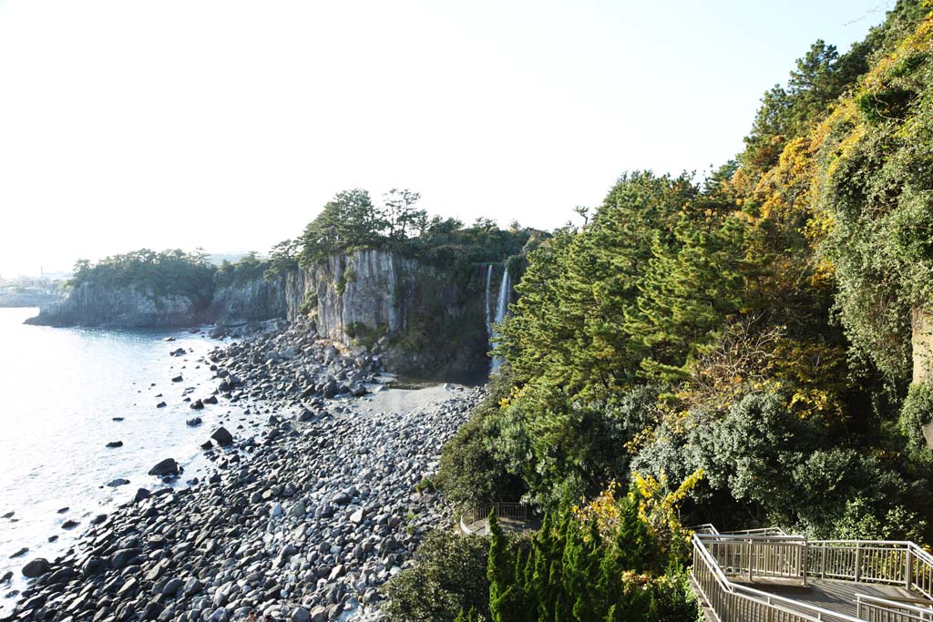 photo,material,free,landscape,picture,stock photo,Creative Commons,An original bunch cascade, , The seaside, Cliff, 