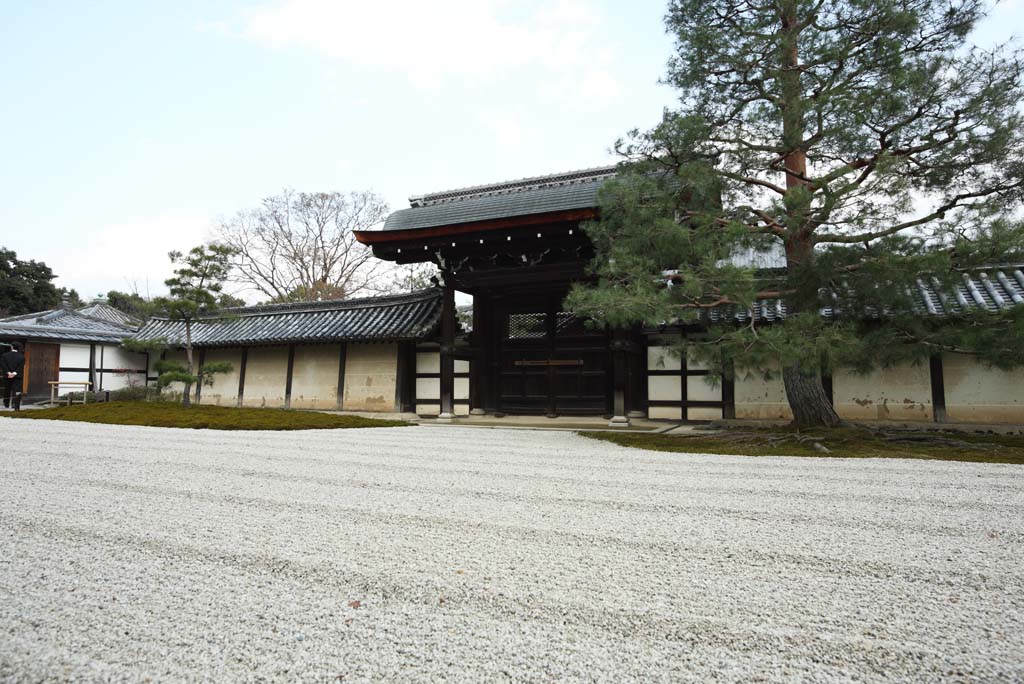 Foto, materieel, vrij, landschap, schilderstuk, bevoorraden foto,Tenryu-ji doen schudden tuin, Chaitya, Steengruis, Wereld heritage, Sagano