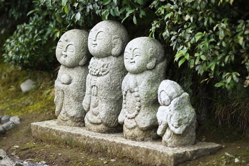 Foto, materiell, befreit, Landschaft, Bild, hat Foto auf Lager,Htergottheit der Kinder, Buddhistisches Bild, Htergottheit der Kinder, steinigen Sie Statue, Sagano