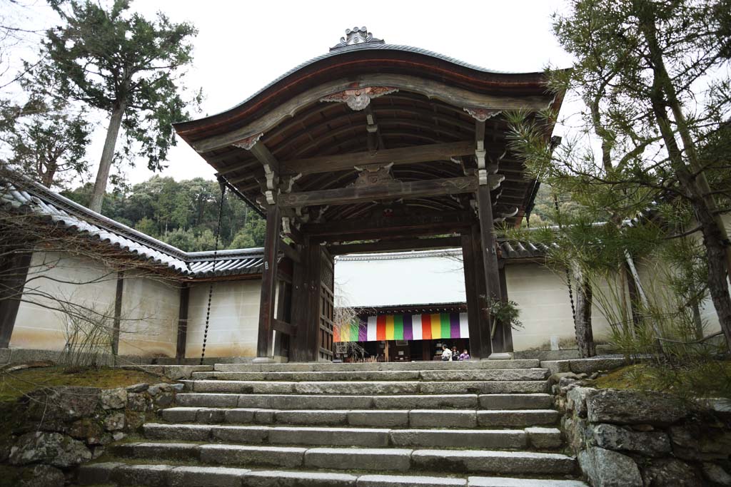 foto,tela,gratis,paisaje,fotografa,idea,Casa de Buddha y puerta de Amitabha para mensajeros imperiales, Chaitya, Puerta chino -style, Escalera de piedra, Representante oracin imperial