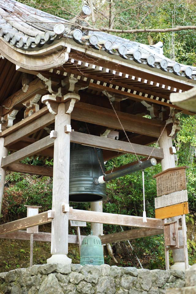 photo,material,free,landscape,picture,stock photo,Creative Commons,House of Buddha and Amitabha bell tower, temple bell, Striking a bell, bell of the happiness, Buddhism