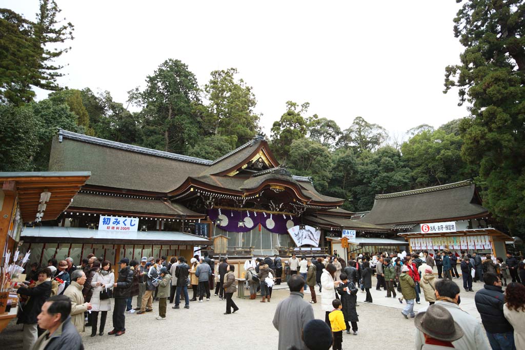 photo,material,free,landscape,picture,stock photo,Creative Commons,Omiwa shrine main shrine, Shinto, Prevention against evil, Precincts, Worship