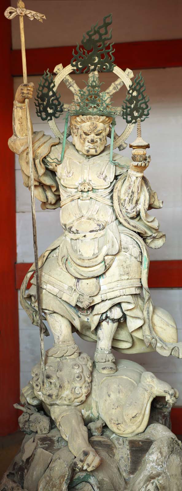 Foto, materiell, befreit, Landschaft, Bild, hat Foto auf Lager,Ninna-ji Temple-Gott der Schatzstatue, Knig vier Devas, Buddhistisches Bild, Htergottheit, Der Gott des Schatzes