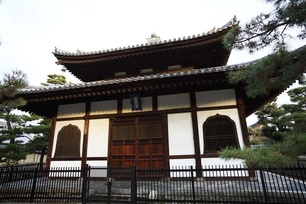 Foto, materiell, befreit, Landschaft, Bild, hat Foto auf Lager,Myoshin-ji Temple-Lagerhaus dafr, die Buddhistische Schrift zu behalten, Egen Kanzan, forsten Sie Boden, Der Blumengartenpapst, Tempelbesitzstck zur Zensekte