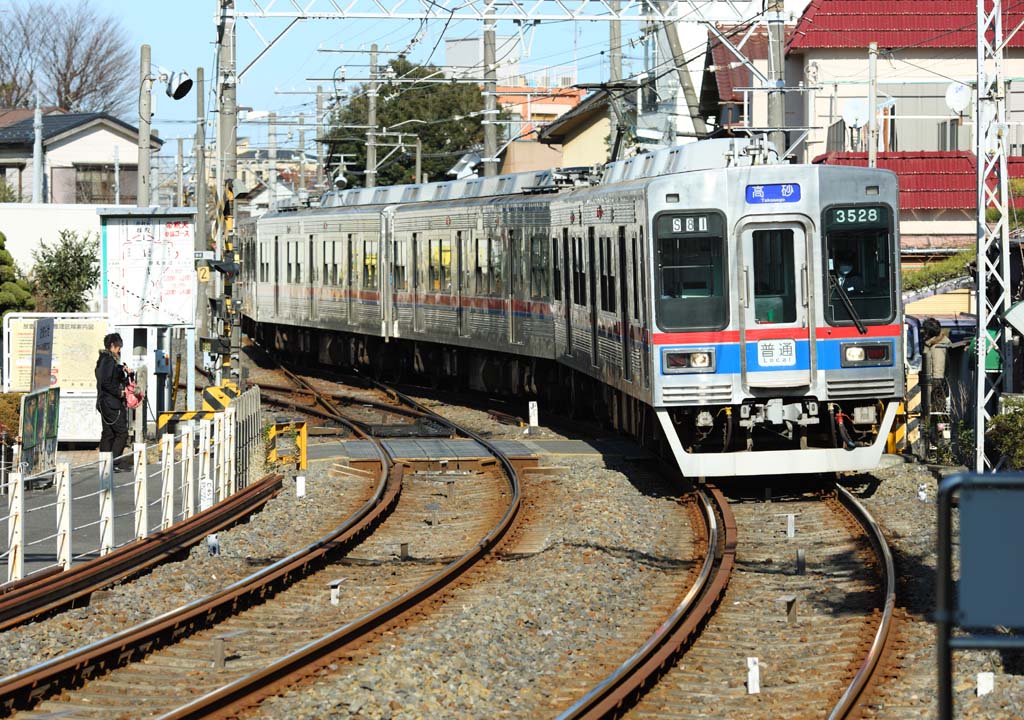 photo,material,free,landscape,picture,stock photo,Creative Commons,Keiseikanamachi line, vehicle, Keisei line, local line, 