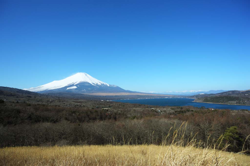 Foto, materiell, befreit, Landschaft, Bild, hat Foto auf Lager,Mt. Fuji, Fujiyama, Die schneebedeckten Berge, Spray des Schnees, Der mountaintop