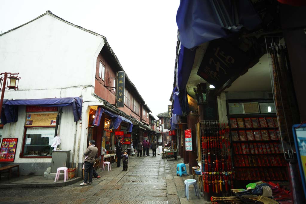 fotografia, materiale, libero il panorama, dipinga, fotografia di scorta,Zhujiajiao immagazzina, il gnocco di riso avvolse in foglie di bamb, Bastoncini, distretto che fa compere, somma