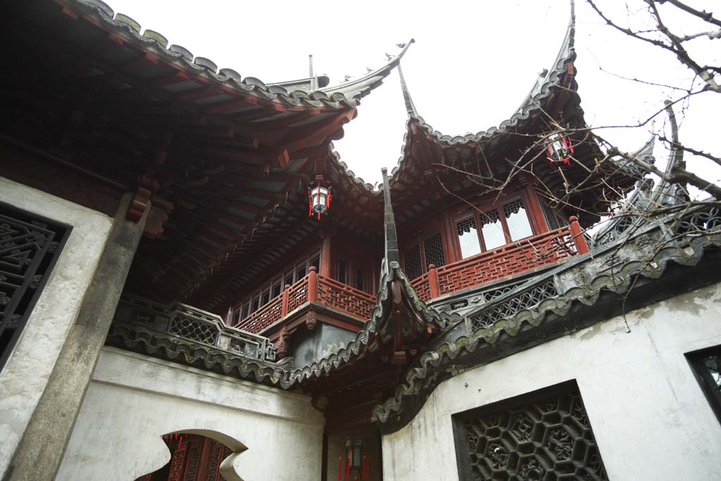 foto,tela,gratis,paisaje,fotografa,idea,Monte. Templo de mandato de jardn de Yuyuan, Jardn de casa de santuario chino, , Estilo de comida chino, Edificio chino