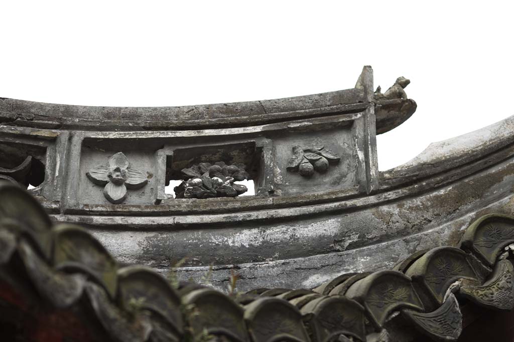 photo,material,free,landscape,picture,stock photo,Creative Commons,Yuyuan Garden roof tile, tile, Culture, Chinese food style, Chinese building