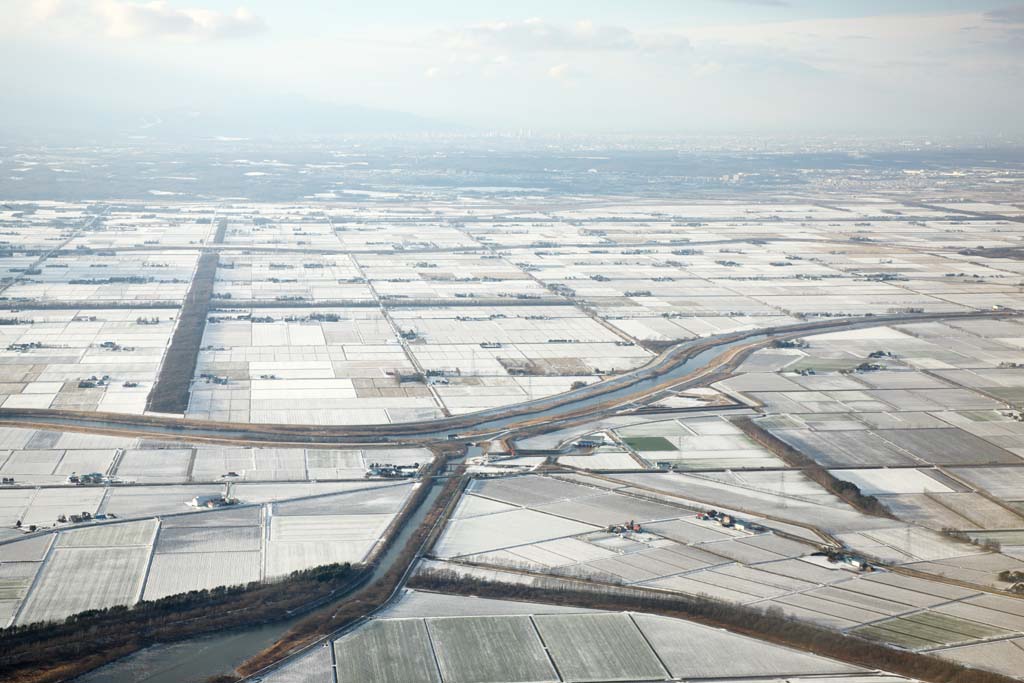 Foto, materiell, befreit, Landschaft, Bild, hat Foto auf Lager,Die schneebedeckte Erde, schneien Sie Szene, Feld, Landwirtschaft, Fluss