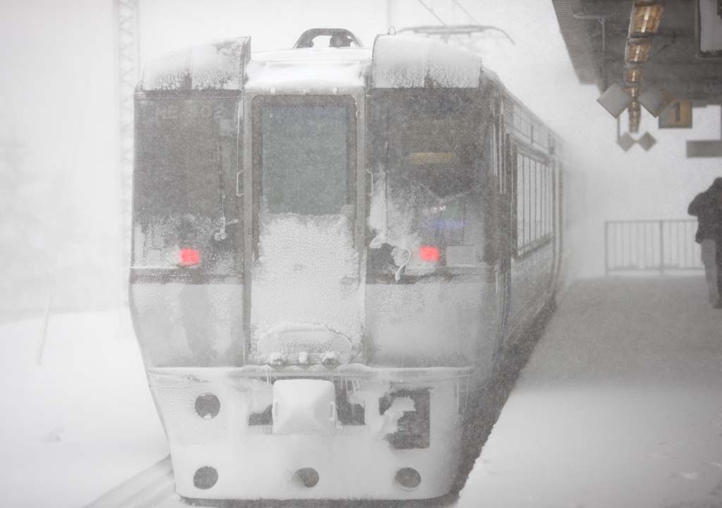 Foto, materieel, vrij, landschap, schilderstuk, bevoorraden foto,Ht dreigemen van de sneeuwstorm, Het is koud, Ik ben koud, Sneeuwstorm, Zwaar snowfall