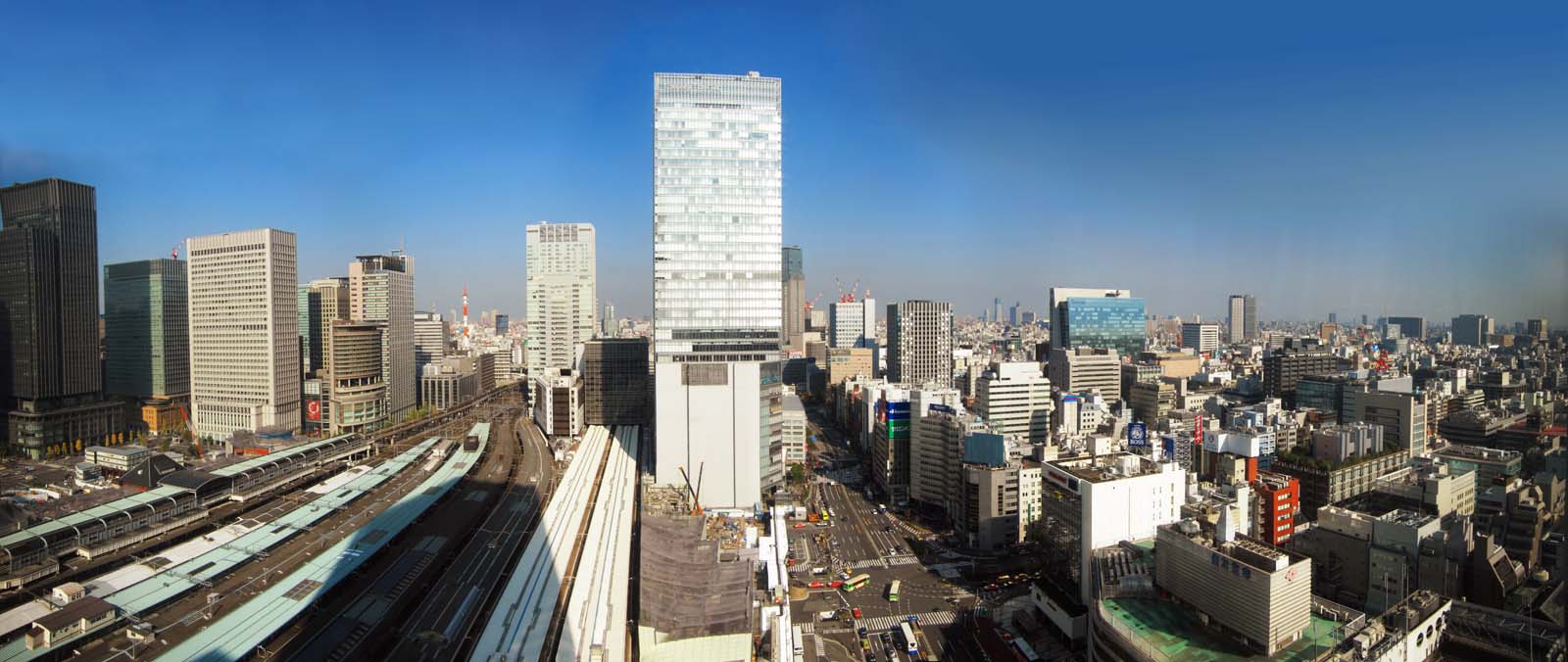 fotografia, materiale, libero il panorama, dipinga, fotografia di scorta,Panorama di Tokio, Gruppo che costruisce, piattaforma, Stazione di Tokio, Ricostruzione