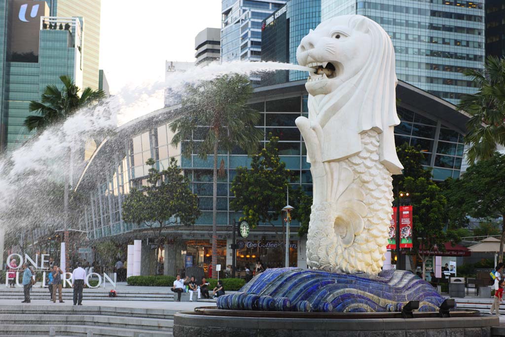 photo,material,free,landscape,picture,stock photo,Creative Commons,Merlion, Singapure, Merlion park, mermaid, Ancient city