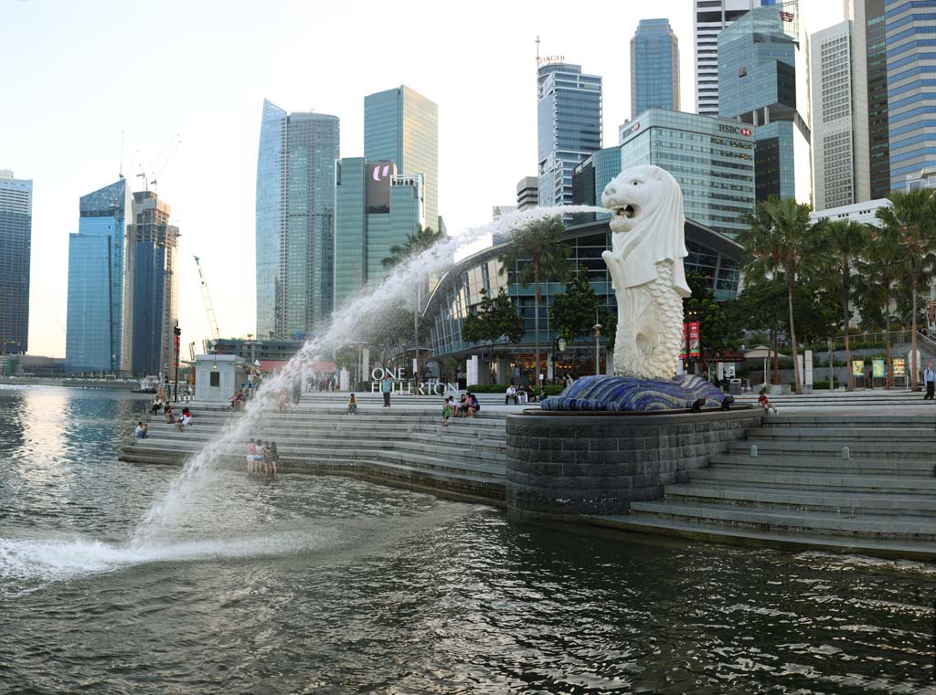 photo, la matire, libre, amnage, dcrivez, photo de la rserve,Merlion, Singapure, Merlion se garent, sirne, Ville ancienne