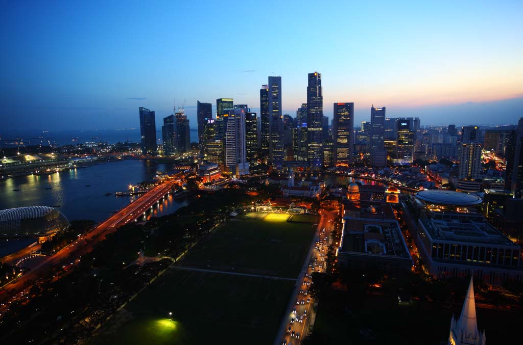 photo, la matire, libre, amnage, dcrivez, photo de la rserve,Une ville singapourienne, Je l'claire, gratte-ciel, ville, CBD