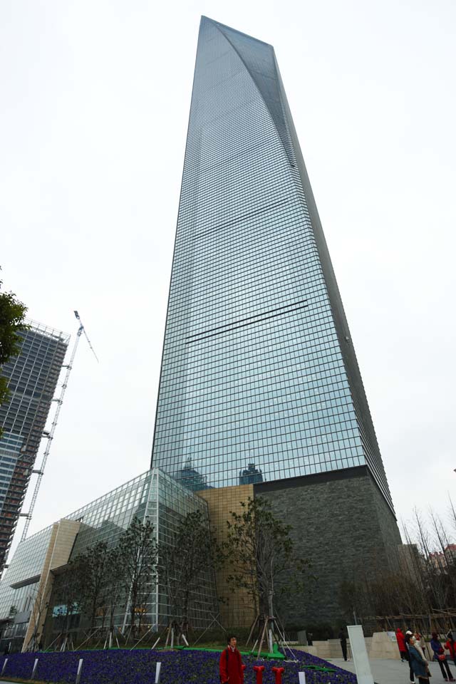 fotografia, materiale, libero il panorama, dipinga, fotografia di scorta,Grattacielo di Sciangai, Il centro dove mondo di Sciangai finanziario, Pudong area Nuova, Colline di Sciangai, grattacielo