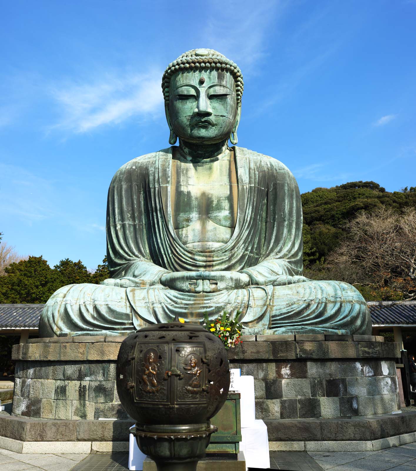 Foto, materieel, vrij, landschap, schilderstuk, bevoorraden foto,Kamakura groot standbeeld van De boeddha, , , Soong trant, Boeddhisme beeldhouwkunst