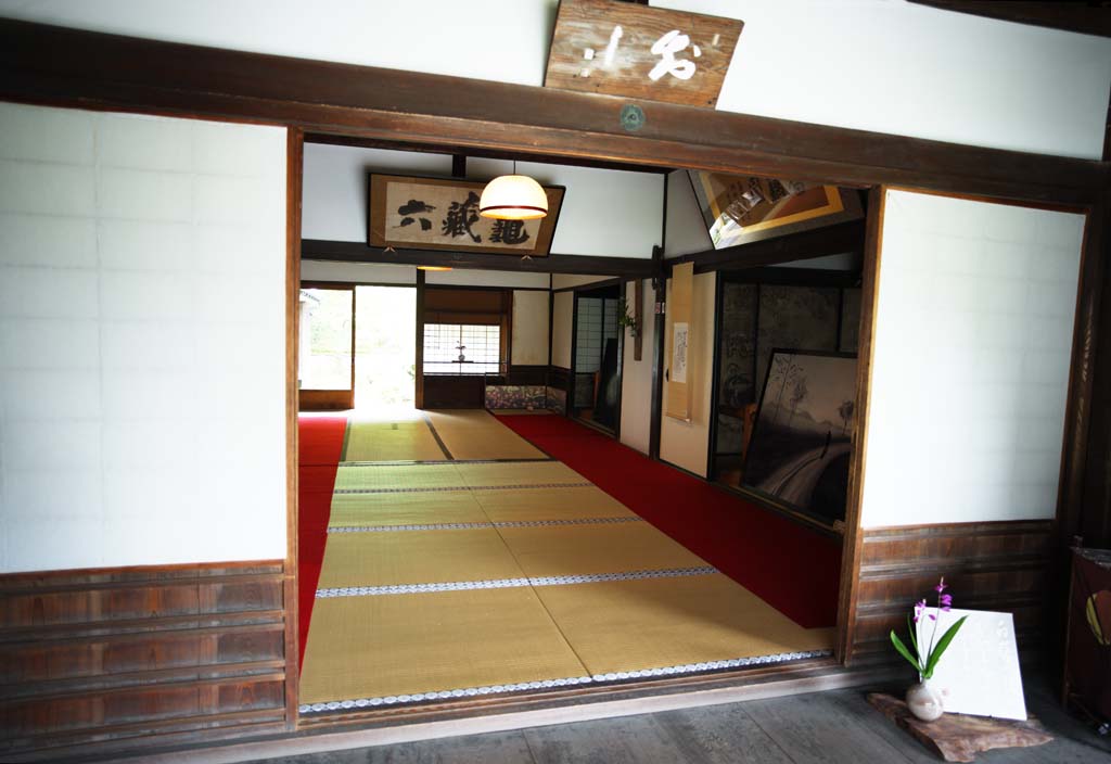 foto,tela,gratis,paisaje,fotografa,idea,Taima Nakano Bo del templo, Felpudo de tatami, Shoji, Habitacin japons -style, Chaitya