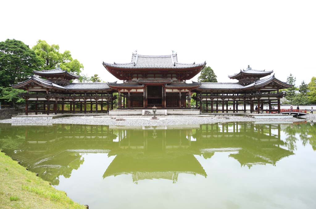 Foto, materiell, befreit, Landschaft, Bild, hat Foto auf Lager,Byodo-in Tempel chinesischer Phnixtempel, Welterbe, Jodo-Glaube, Pessimismus wegen des Glaubens am dritten und letzter Phase von Buddhismus, Ein Amitabha sitzendes Bild