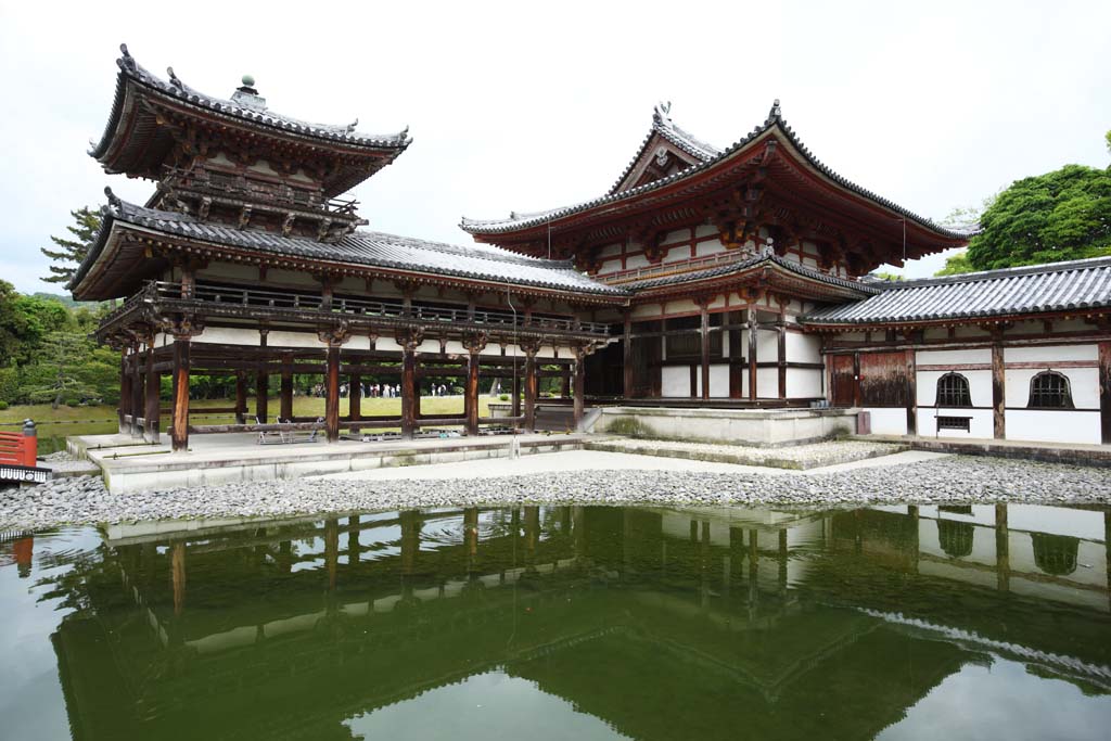 fotografia, material, livra, ajardine, imagine, proveja fotografia,Byodo-em Templo templo de fnix chins, herana mundial, F de Jodo, Pessimismo devido  convico no tero e ltima fase de Budismo, Um Amitabha imagem sedentria