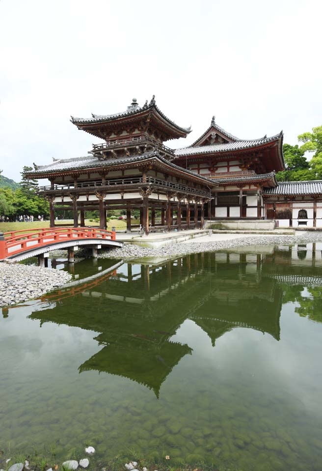 fotografia, material, livra, ajardine, imagine, proveja fotografia,Byodo-em Templo templo de fnix chins, herana mundial, F de Jodo, Pessimismo devido  convico no tero e ltima fase de Budismo, Um Amitabha imagem sedentria