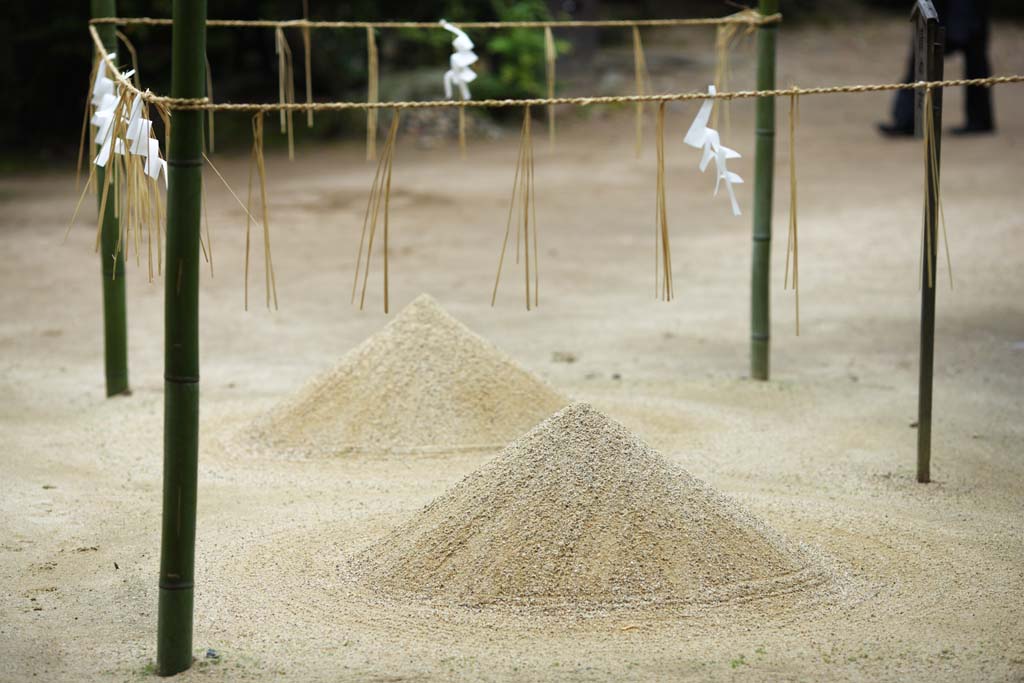 foto,tela,gratis,paisaje,fotografa,idea,Es un santuario sandpile ceremonial sintosta en Uji, Arena de limpieza, Shinto, Sandpile ceremonial, Objeto de espritu - morada