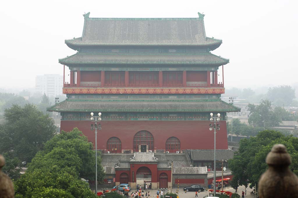 Foto, materieel, vrij, landschap, schilderstuk, bevoorraden foto,Een rol toren van Beijing, Rol, Keijo, , Gemaalde Yasushi poort Universitaire straat