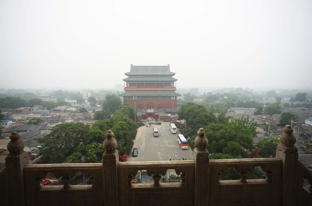 Foto, materieel, vrij, landschap, schilderstuk, bevoorraden foto,Een rol toren van Beijing, Rol, Keijo, , Gemaalde Yasushi poort Universitaire straat