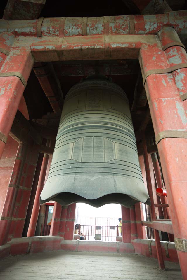 fotografia, materiale, libero il panorama, dipinga, fotografia di scorta,Una torre di campana di Pechino, torre di campana, Keijo, Il tempo segnala, Colpendo una campana