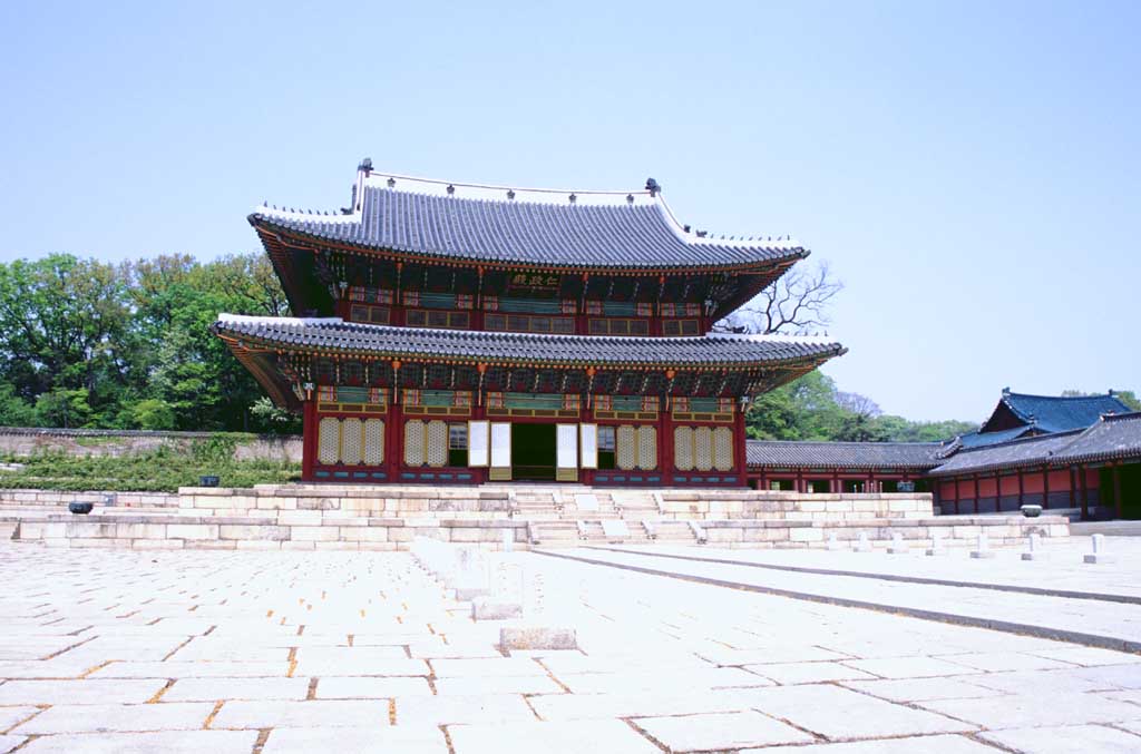 photo,material,free,landscape,picture,stock photo,Creative Commons,Injeongjeon 2, palace, stone pavement, , 