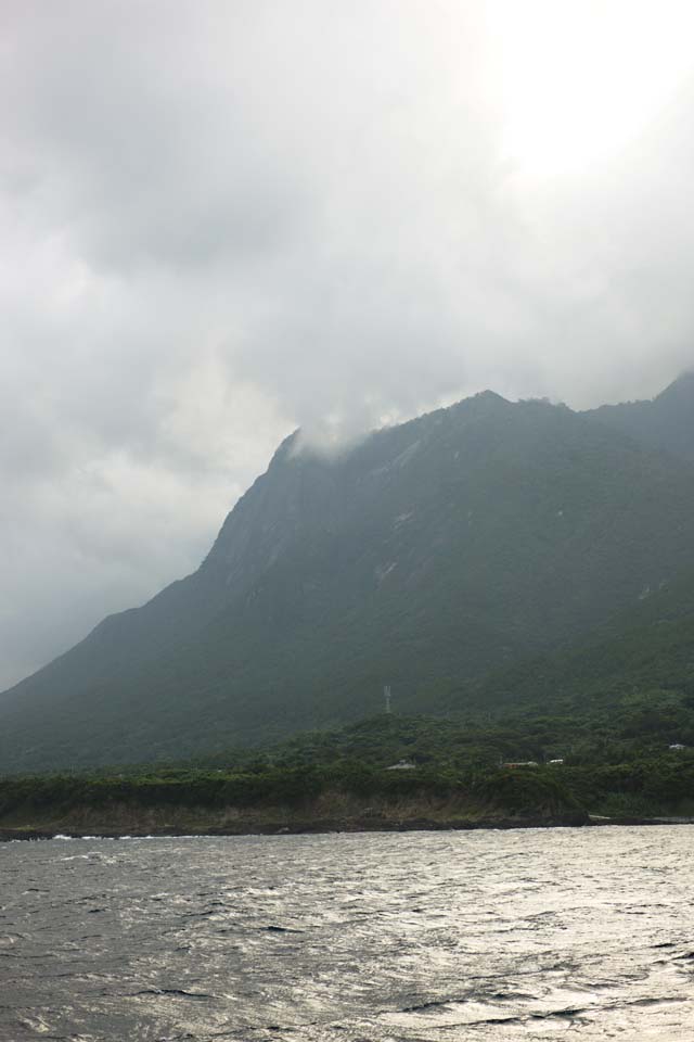 photo, la matire, libre, amnage, dcrivez, photo de la rserve,Yakushima, ridgeline, La mer, falaise, nuage