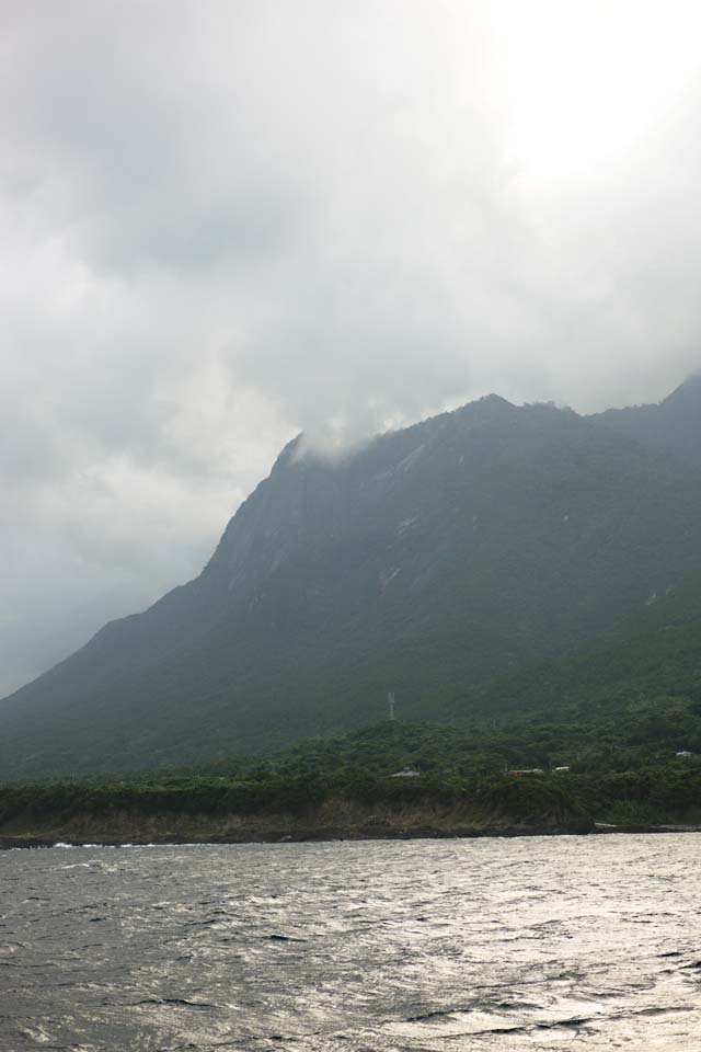 Foto, materiell, befreit, Landschaft, Bild, hat Foto auf Lager,Yakushima, ridgeline, Das Meer, Klippe, Wolke