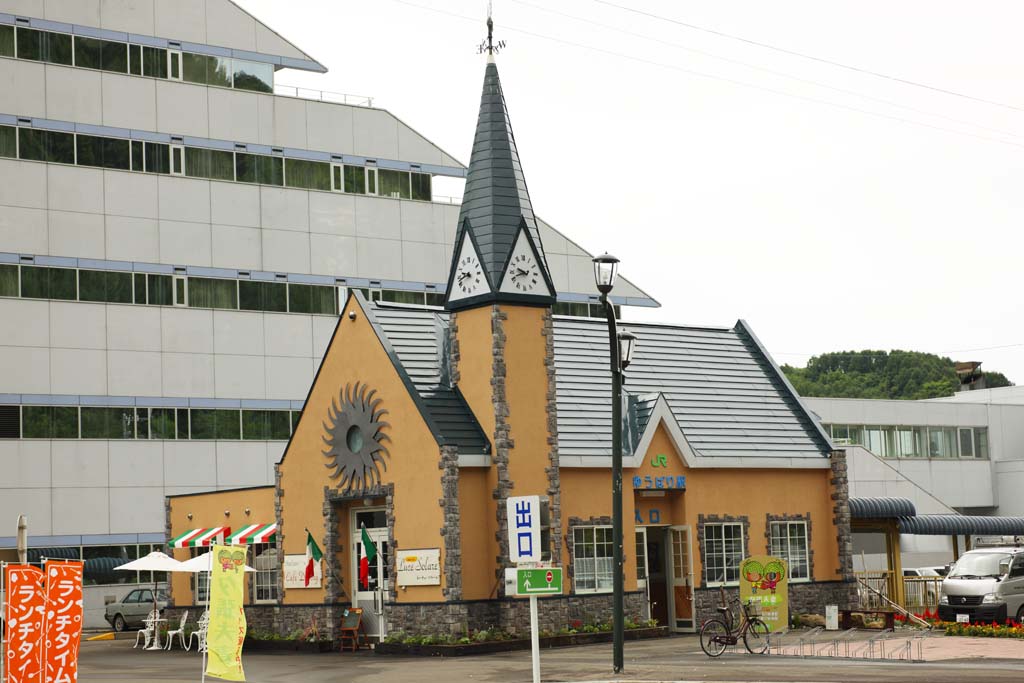 Foto, materieel, vrij, landschap, schilderstuk, bevoorraden foto,Yuubari Posteren zich, Weathercock, De terminal, Terminaal, Is scherp; Een dak