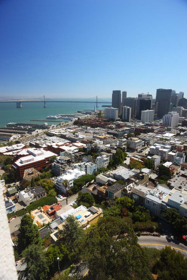 Foto, materiell, befreit, Landschaft, Bild, hat Foto auf Lager,Das Meer von San Francisco, Hafen, Die Hafenbrcke, Schiff, Wohngebiet