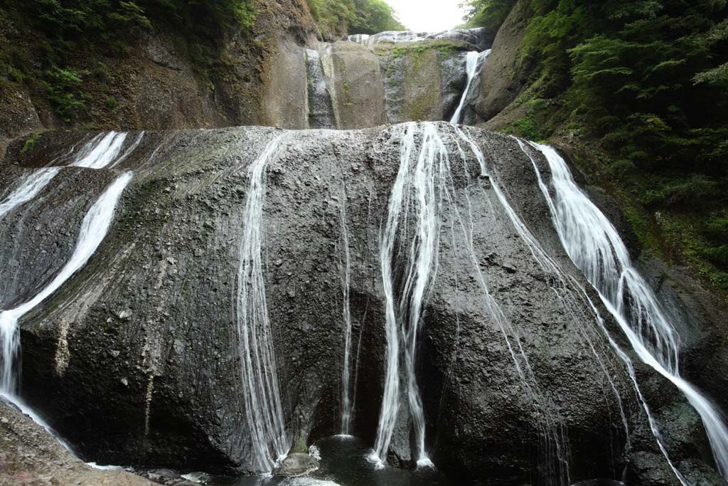 fotografia, materiale, libero il panorama, dipinga, fotografia di scorta,Una cascata di Fukuroda, westing prete buddista, Takikawa, Fiume di Kuji, Komon Mito