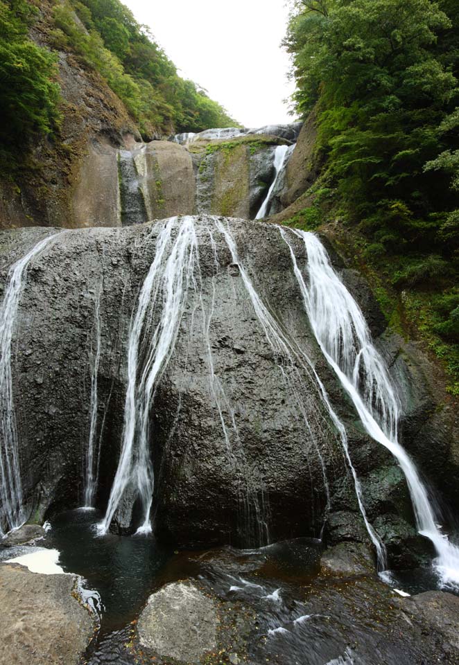 fotografia, materiale, libero il panorama, dipinga, fotografia di scorta,Una cascata di Fukuroda, westing prete buddista, Takikawa, Fiume di Kuji, Komon Mito