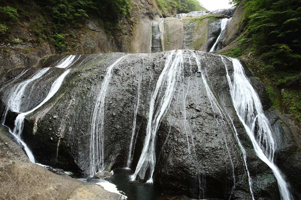 photo,material,free,landscape,picture,stock photo,Creative Commons,A waterfall of Fukuroda, westing Buddhist priest, Takikawa, Kuji River, Komon Mito