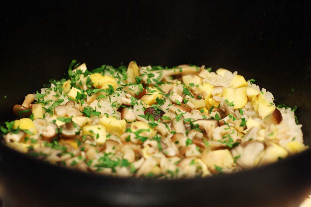 Foto, materiell, befreit, Landschaft, Bild, hat Foto auf Lager,Kastanienreis, champignon, Reis, Takikomi gohan, Kastanie