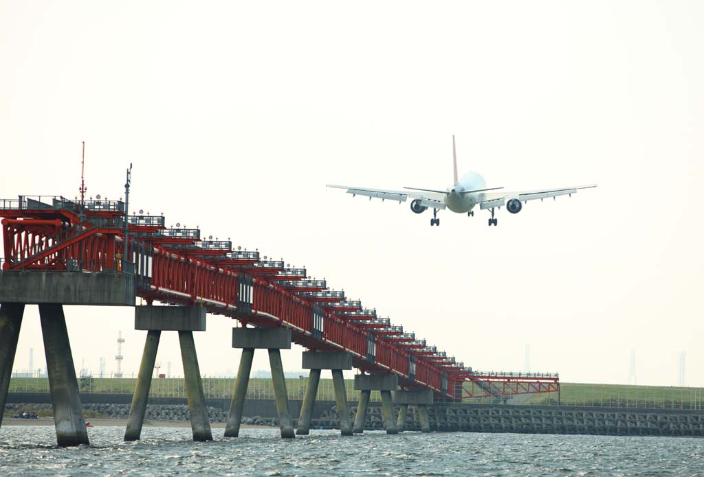 Foto, materieel, vrij, landschap, schilderstuk, bevoorraden foto,Daling, Daling, Startbaan, De zee, Vleugel